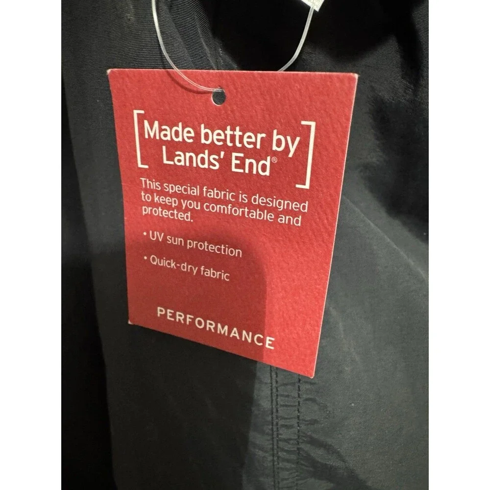Land’s End Men’s 2XL Black Swim Trunks New With Tags 44 - 46